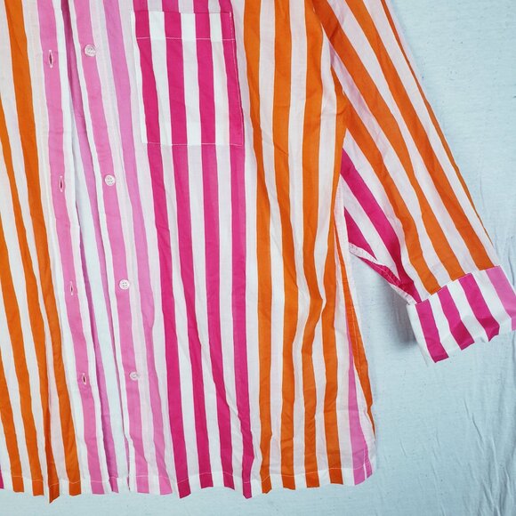 NWoT Beach Riot Revolve Alexa Shirt Dress Top Sunset Stripes Coverup size S/M - Picture 11 of 13